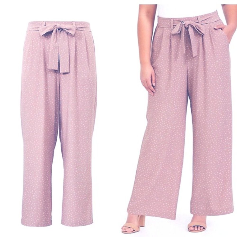 Torrid Polka Dot Crepe Wide Leg Pants | SIZE 0
